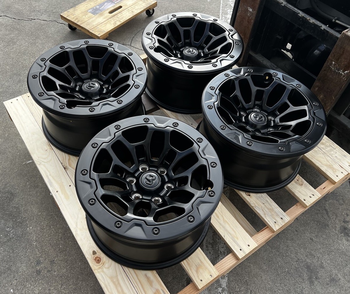 Ram TRX Final Edition Sandblast Black Beadlock Bead Lock Wheels