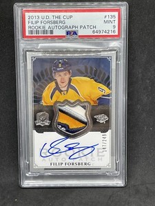 2013/14 THE CUP FILIP FORSBERG ROOKIE AUTO PATCH /249 PSA 9! 6 clr patch!!!