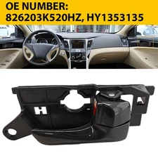 Fit 2008-2010 Hyundai Sonata Front Interior Passenger Handle Door Assembly Black