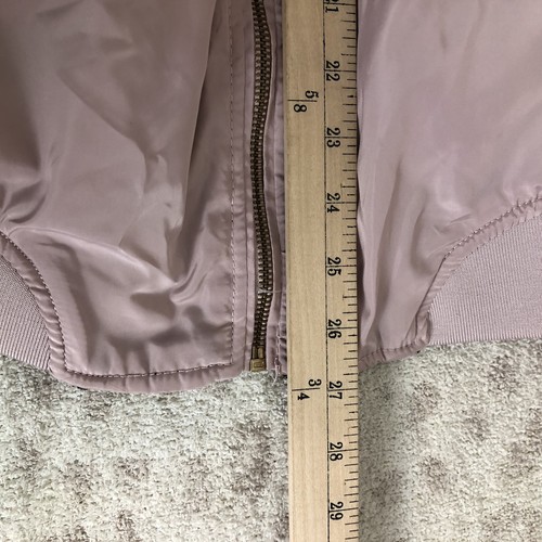 Bomber donna Ci sono originale 1X fodera leopardata pile rosa full zip - Foto 7 di 7