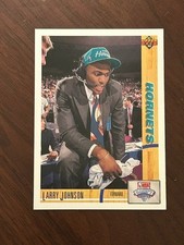 1991-92 Upper Deck - Draft Pick Larry Johnson #2 (RC) NBA Hornets Rookie Draft
