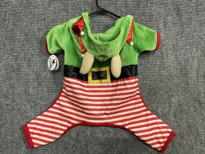 LuvGear Christmas Elf Dog/Cat Pajamas Size Large A0127