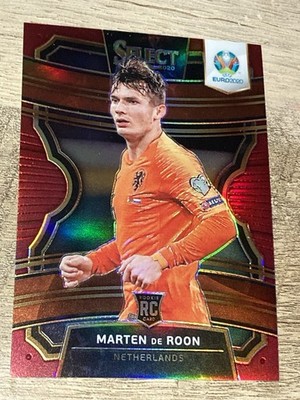 E1749 /165 2020 Select UEFA Euro Preview Terrace Maroon Prizm Marten de Roon #89