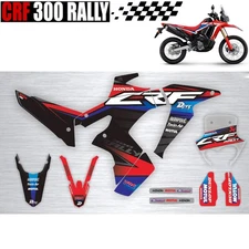CUSTOM GRAPHICS STICKER DECAL KIT V.14 FIT HONDA CRF300 RALLY 2021-24