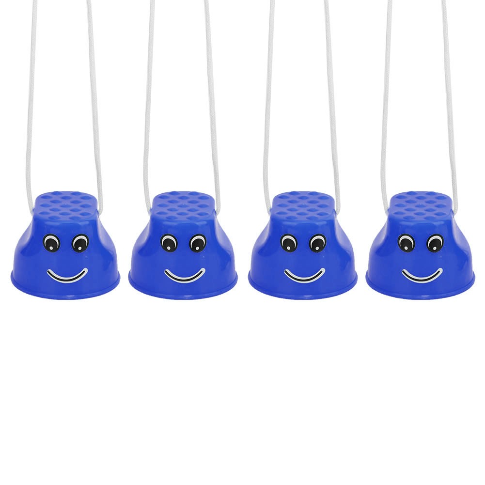 (blue)2Pair Children Training Equipment Thicken Walk Stilts Shoes Kid SLS