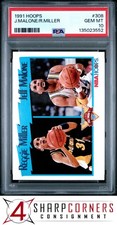 1991 HOOPS #308 REGGIE MILLER PACERS HOF PSA 10