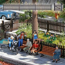 Clôture En Piquets En Bois O Gauge Busch 10240