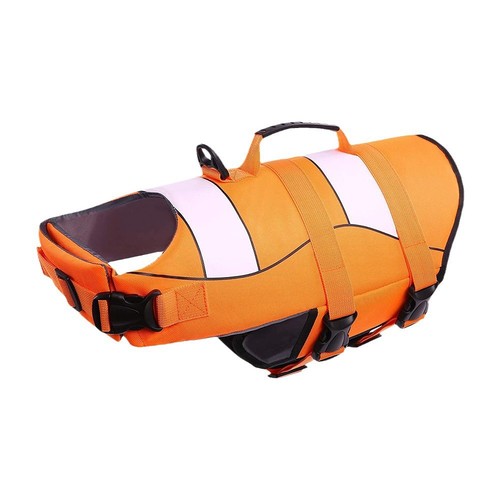 Superior Buoyancy Dog Life Jacket Pet Life Preserver Summer Swimming - Picture 17 of 17