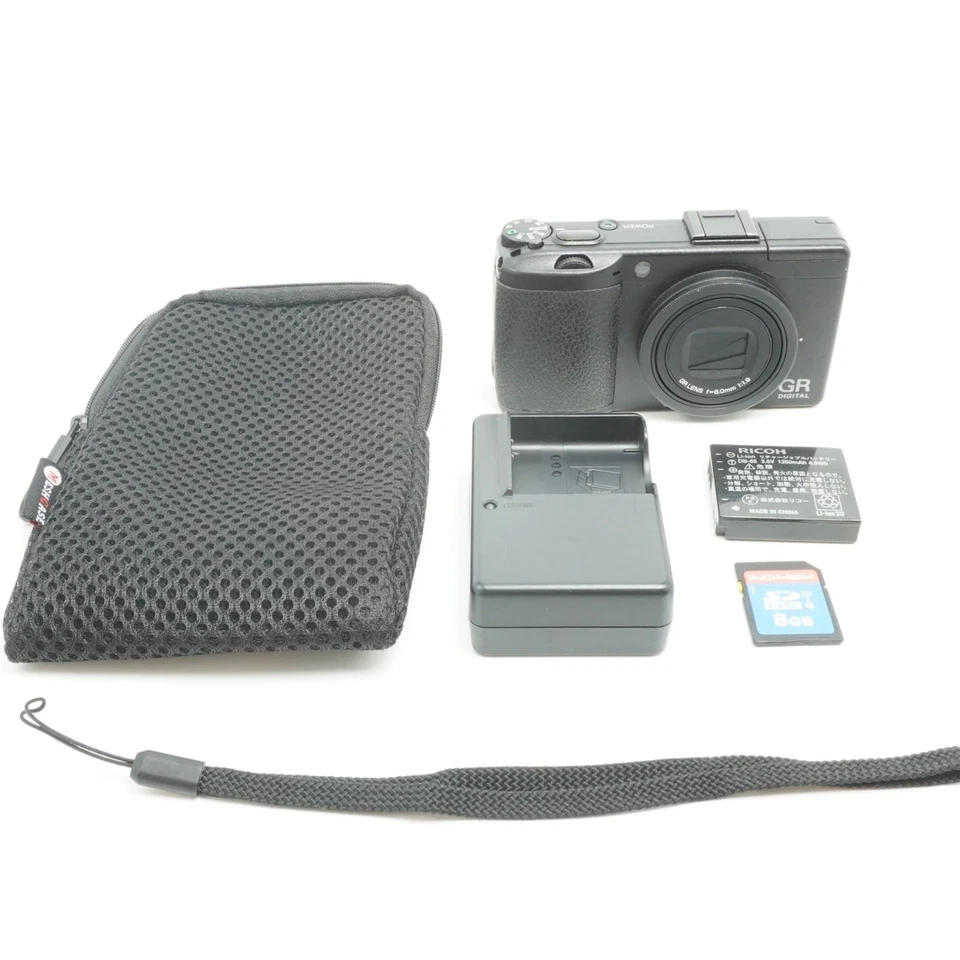 Ricoh GR Digital III Black Compact Camera 10MP SC:3315 w/8GB SD Case Strap Japan - Image 3 of 4