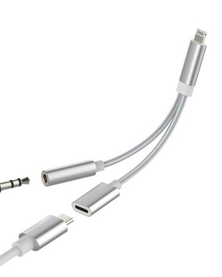 for IPhone Headphone Adapter for Apple AUX Jack(2in1)Audio Lightning to 3.5mm...