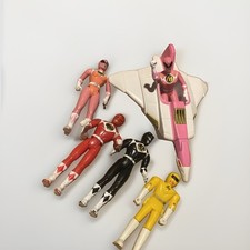 1995 Mighty Morphin Power Rangers McDonald s Toy Set 5 Figures Car