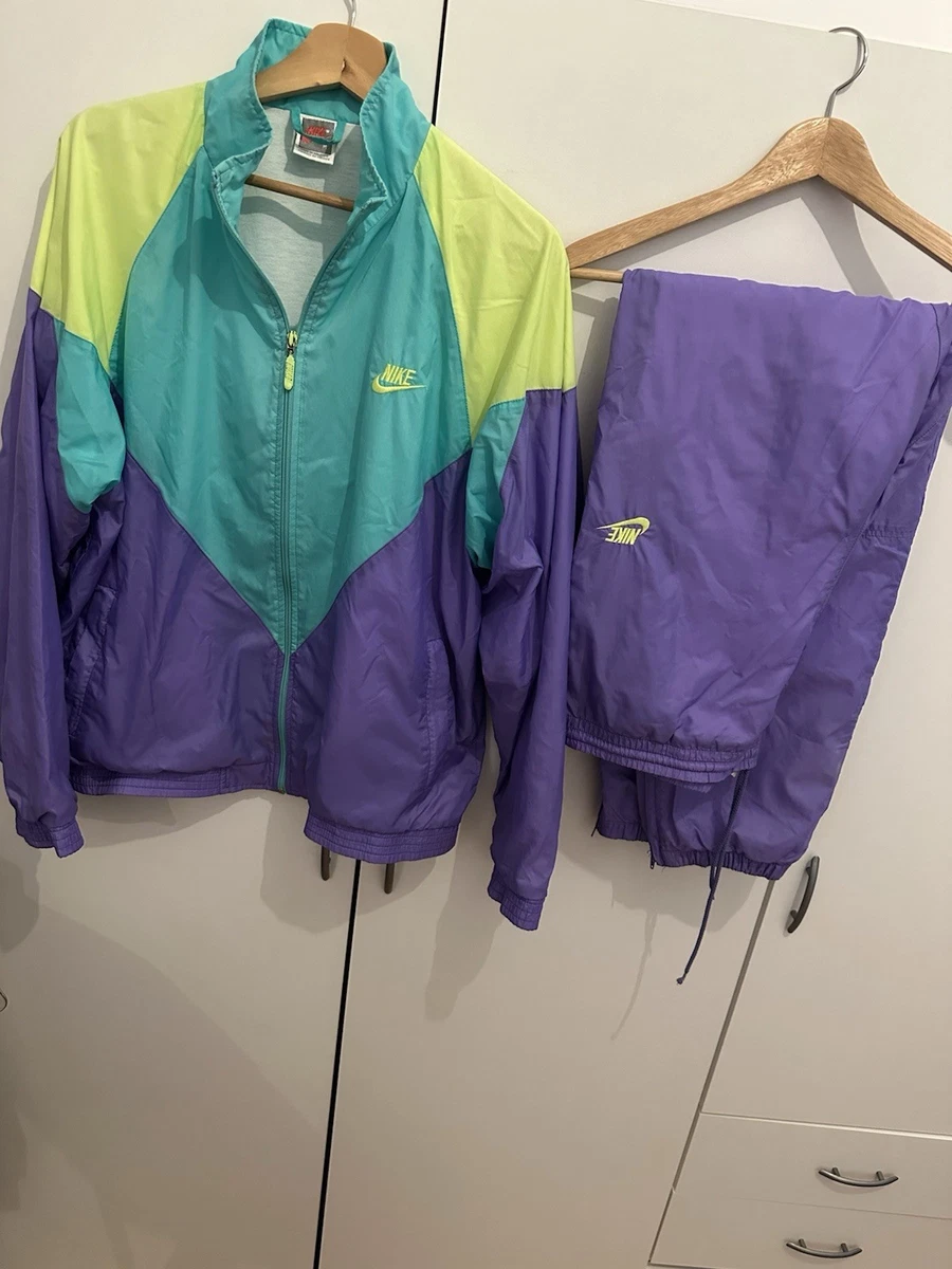 Nike Trainingsanzug Nike Air Flight Size M Vintage Warm Up Track Suite 90s