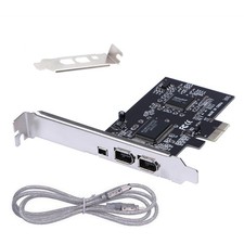 New 3 Ports 1394A Firewire Expansion Card Accessories With Low Profile Bracket