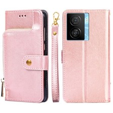 Zipper Bag Leather Phone Case, For vivo iQOO Z7x, For OPPO A55S 5G, For Realme G