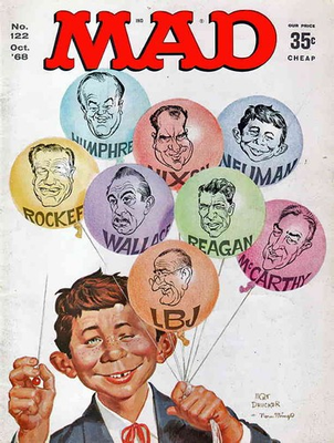 #ad Mad #122 VG; E.C low grade Ronald Reagan w BagBoard $4.98