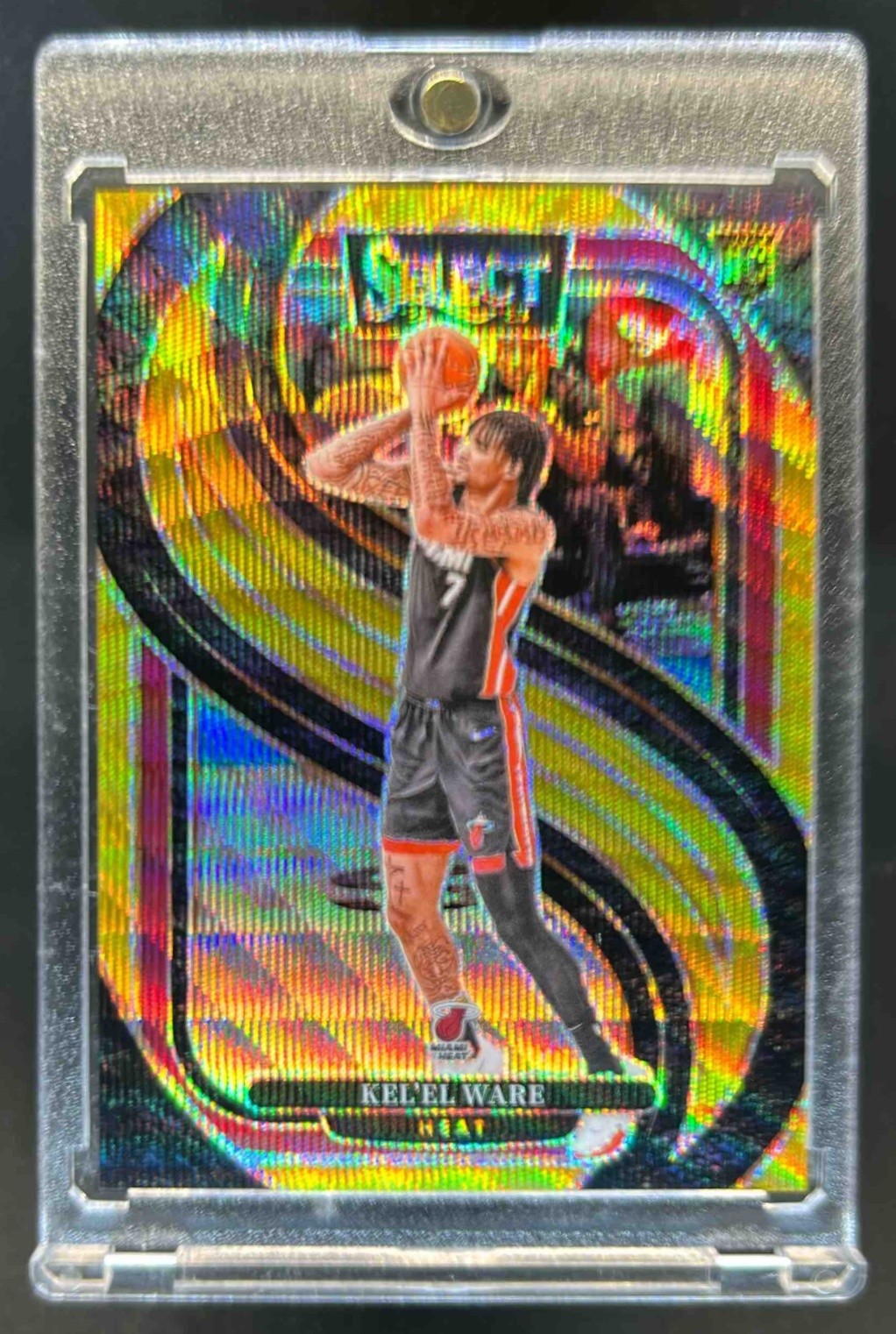 2024-25 Select Kel'el Ware Premier Gold Wave Prizm Rookie RC #8/10 Heat