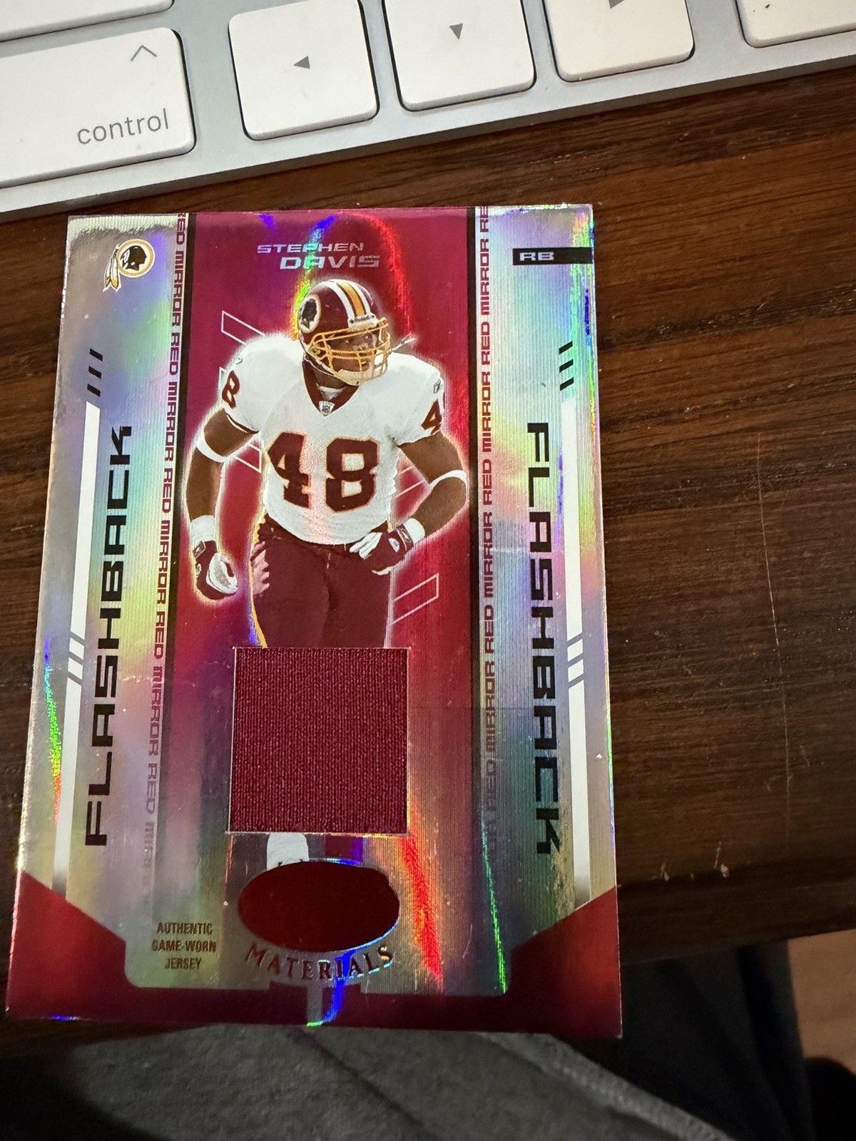2004 Leaf Certified Materials Mirror Red Stephen Davis #150 Redskins #050/150