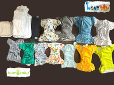bumGenius And LoveMy Cloth Diaper Covers Lot, Multicolor Mixed Colors  Prints