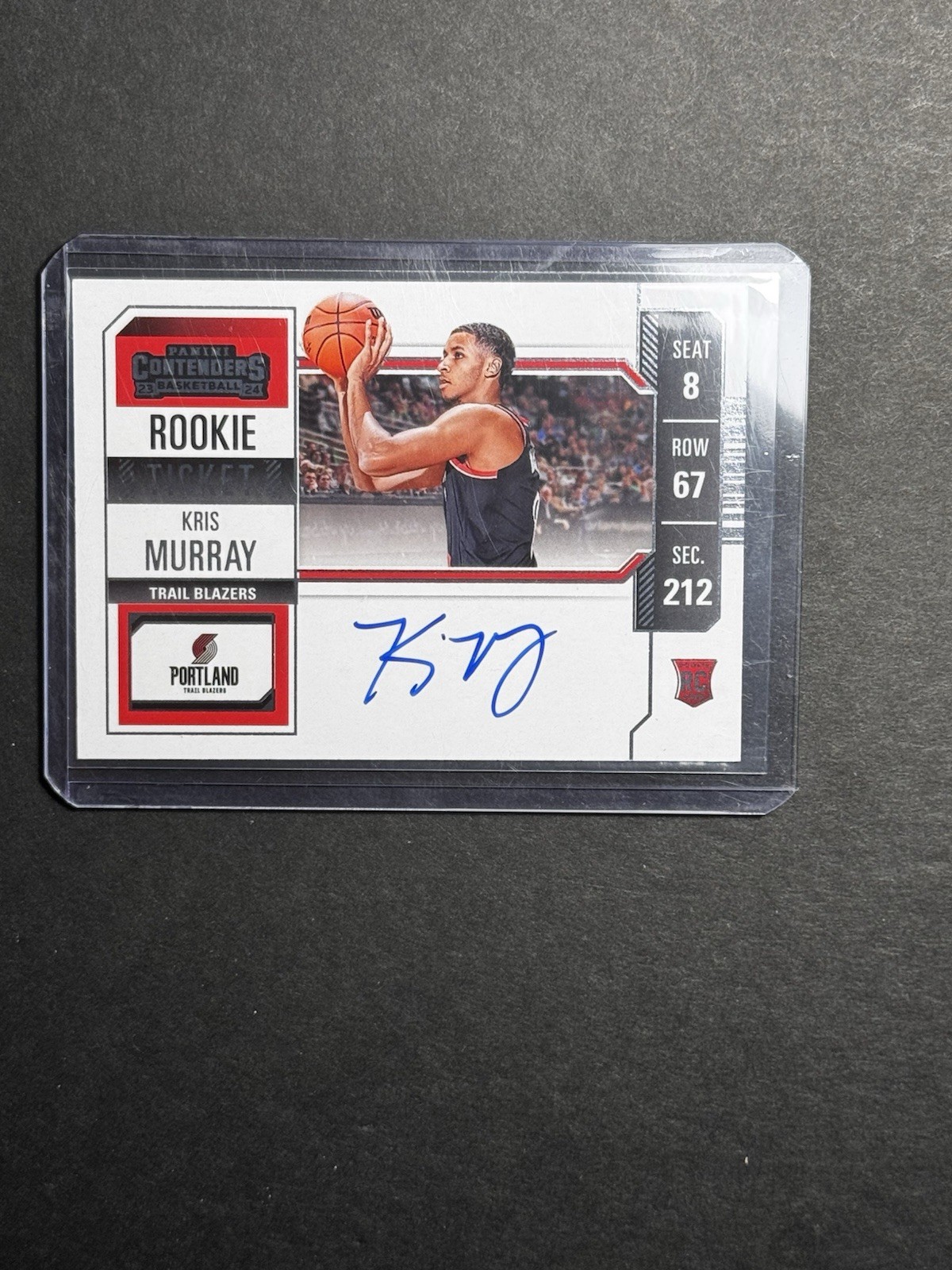 2023-24 Contenders Rookie Ticket 125 Kris Murray Variation On Card RC Auto 🚀