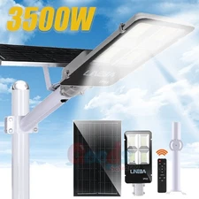Super Bright 3500W Solar Street Light Commercial Outdoor Road Dusk to Dawn Lamp