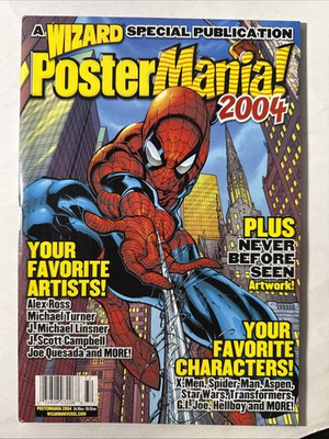 #ad #ad WIZARD MAGAZINE Poster Mania 2004 J Scott Campbell Spider Man Cover Quesada $16.99