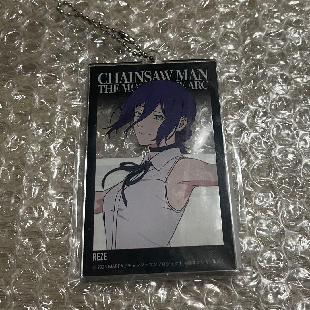 Chainsaw Man Reze Acrylic Big Keychain Movie Version Used  Character Gift