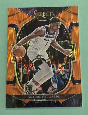 2022-23 Panini Select ANTHONY EDWARDS Orange Flash Prizm #46 Minnesota T'Wolves 