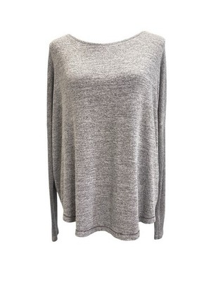 Rag & Bone Women s Knit Long Sleeve Tee, Sz Large Gray