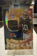 2025  Optic - First Year Fresh Quinshon Judkins Blue Hyper Prizm (MEM, RC)