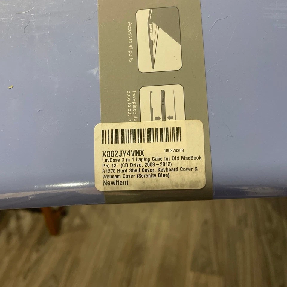 MacBook Pro 13” periwinkle hardshell case 2008-2012 - Image 4 of 4