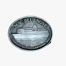 M. V. Bluenose Buckle Yarmouth, Nova Scotia Bar Harbor, ME Vintage