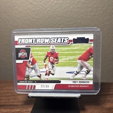 2021 Panini Contenders Draft Picks - Front Row Seats Trey Sermon #32 Blue /99