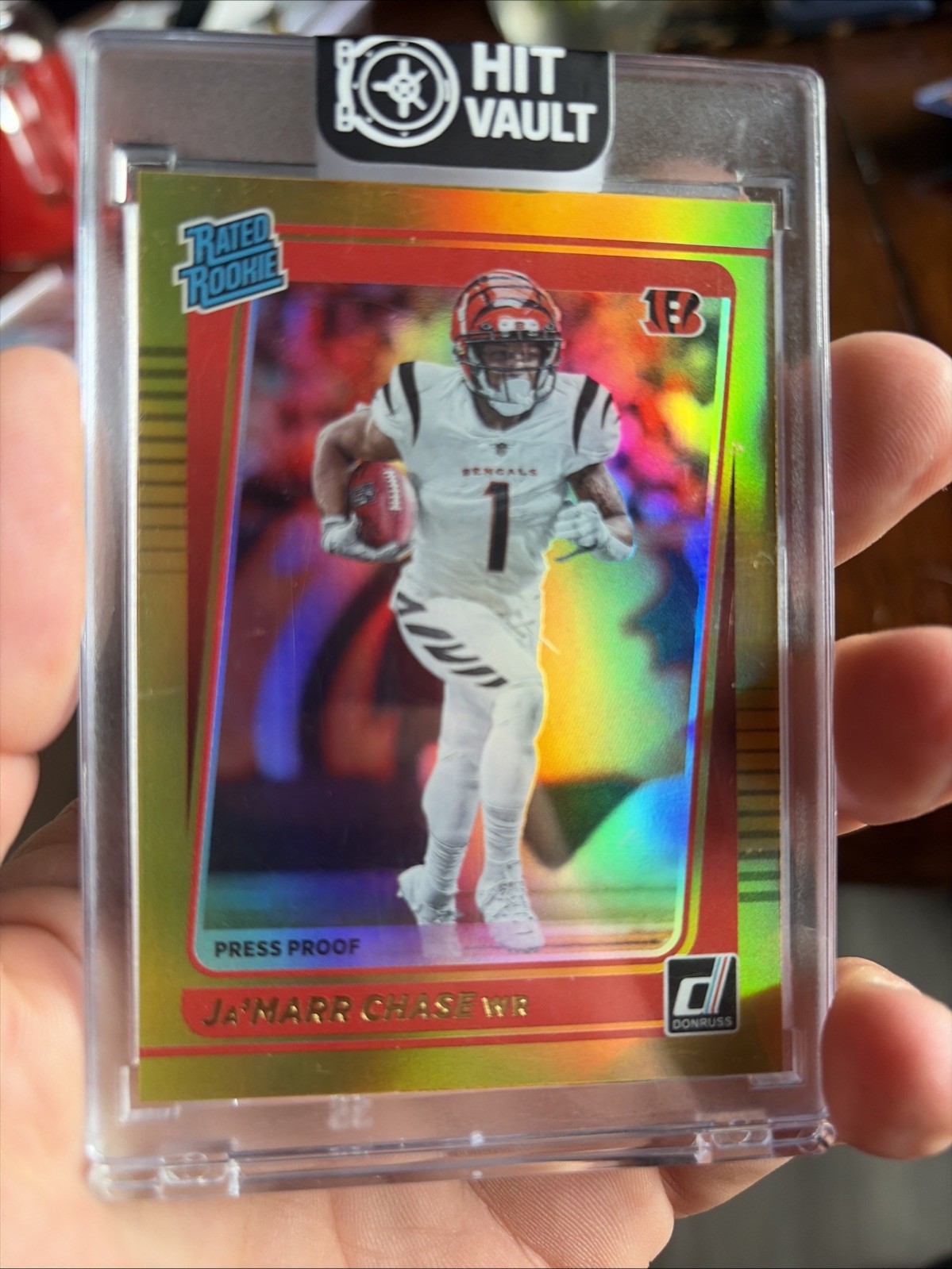 2021 Panini Donruss - Rated Rookie Ja'Marr Chase #262 Press Proof Premium (RC)