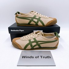 Authentic Onitsuka Tiger MEXICO 66 1183C102 250 BEIGE GRASS GREEN US 4 - 14 New