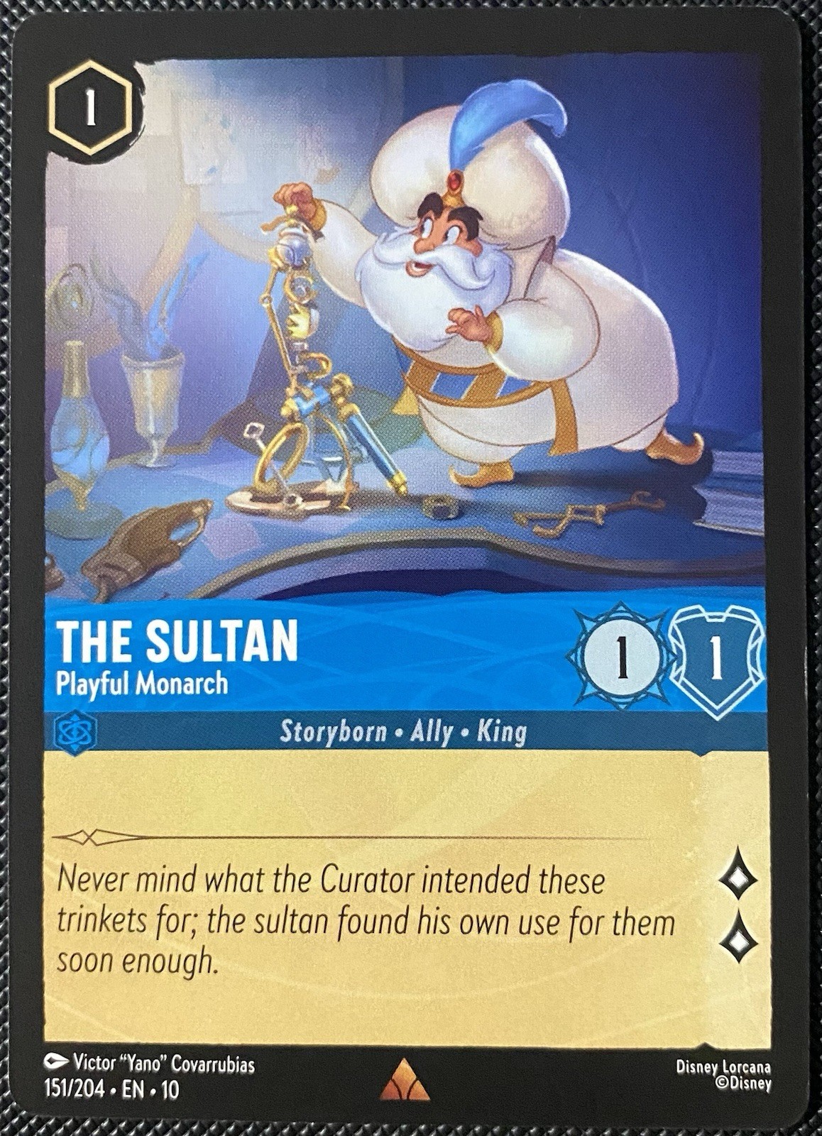 The Sultan - Playful Monarch 151/204 Whispers in the Well Regular - Lorcana