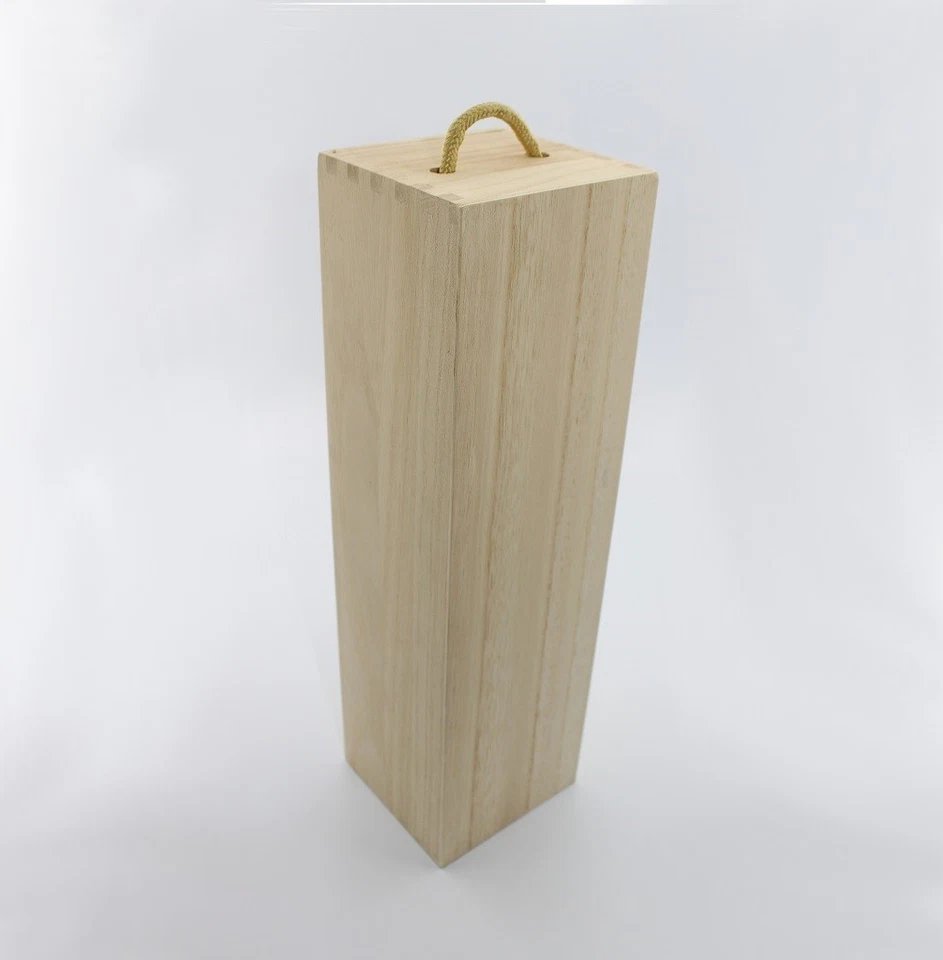 Caja de vino de madera con tapa deslizante - Abridor de botellas doble - Aireador de vino Foto 4 de 4