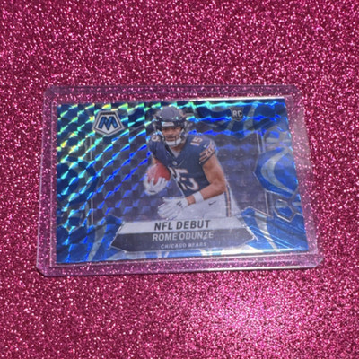 Panini 2024 Mosaic NFL Debut Rome Odunze Chicago Bears Reactive Blue Prizm #281