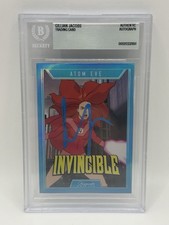 GILLIAN JACOBS SIGNED INVINCIBLE ATOM EVE KEEPSAKE TRADING CARD BECKETT COA AUTO