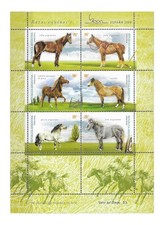 #26714 ARGENTINA 2000 FAUNA HORSES DIVERS MINISHEET YV 2197-02 MI 2607-12 MNH