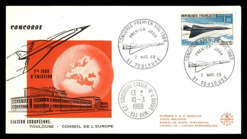 Mayfairstamps France FDC 1969 Concorde Toulouse First Day Cover aaw_97103