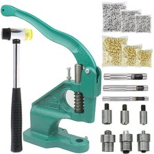 Hand Press Grommet Machine Tarp Grommet Tool Kit Heavy Duty Grommet Press wit...
