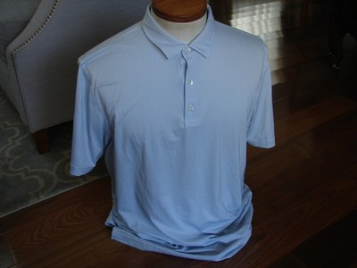 Johnnie Ruby Hill Stretch Performance Golf Polo Shirt Size XL Blue New