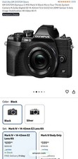 Olympus OM-D E-M10 Mark IV 20.3MP Mirrorless Camera with Lens - Black