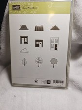 Stampin' Up "Good Neighbors" 10 Rubber Stamps Set