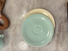 T.S.&T. Lu-Ray Pastels Pink Ceramic Saucer USA Depression Era 1930s — photo 4