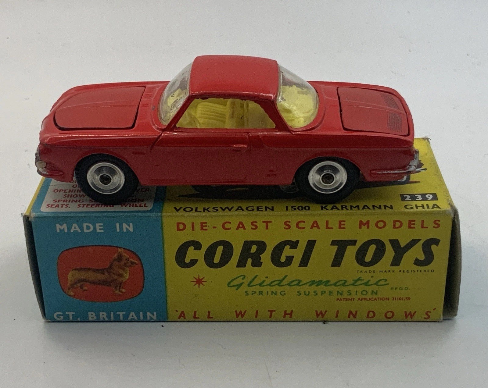 Corgi 239, VW Karmann Ghia - Free Price Guide & Review