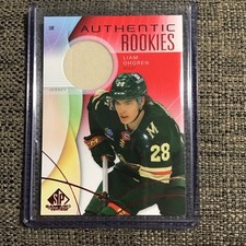 2024-25 UD SP Game Used Authentic Rookies Red Jersey Liam Ohgren