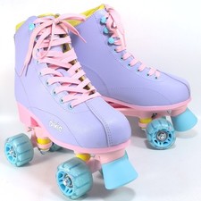 Roller Derby Pixie Skates Adjustable Youth Size 3-6 Lilac Purple And Pink