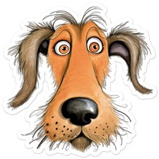 Cute Schnauzer Terrier - Vinyl Decal Sticker - Car Window Laptop - ebn11192