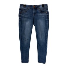 Democracy Jeans Womens 6 Blue Skinny Stretch Ab Technology Mid Rise 5-Pocket